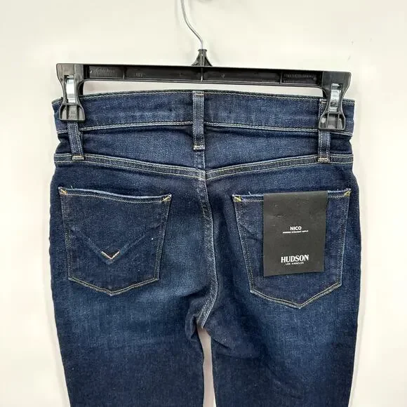 HUDSON NWT Nico Straight Ankle Denim Jean in Mercy// 24